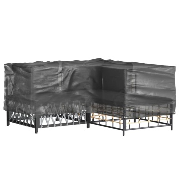 Huse mobilier grădină formă L, 2 buc, 16 ocheți, 215x215x70 cm - Img 6