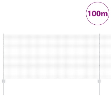 Împrejmuire din Sârmă Sudată cu 88 U Poste Argintie 1x100 m Oțel - Img 3