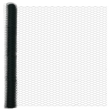 Împrejmuire Hexagonală Verde 1.5x10 m Oțel, Stâlpi de Împrejmuire 7 buc Verde Ø32 mm 200 cm Oțel Zincat - Img 4