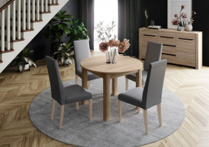 Indus Masa Extensibila 105-240 , 105X76X105 Sonom Oak - Img 2