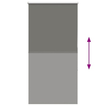 Jaluză cu role opace gri 85x150 cm lățime material 80,7 cm - Img 8