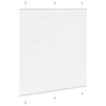 Jaluză plisată alb 115x150 cm Lățime țesătură 114,4 cm - Img 4