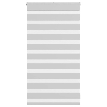 Jaluzea tip zebra gri deschis lățime țesătură 70,9 cm poliester - Img 1