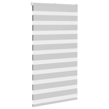 Jaluzea tip zebra gri deschis lățime țesătură 70,9 cm poliester - Img 3