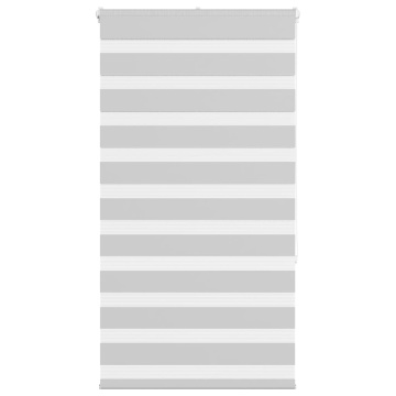 Jaluzea tip zebra gri deschis lățime țesătură 75,9 cm poliester - Img 1