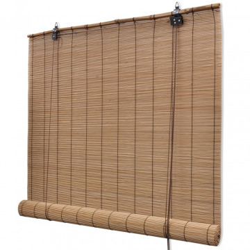 Jaluzele rulabile, 100 x 160 cm, bambus natural - Img 1