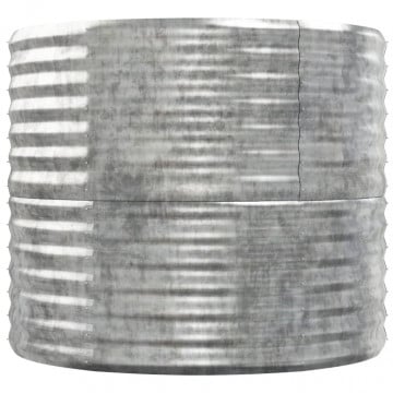 Jardinieră argintiu 152x80x68 cm oțel vopsit electrostatic - Img 4