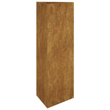 Jardinieră de grădină, 30x26x75 cm, oțel corten - Img 2