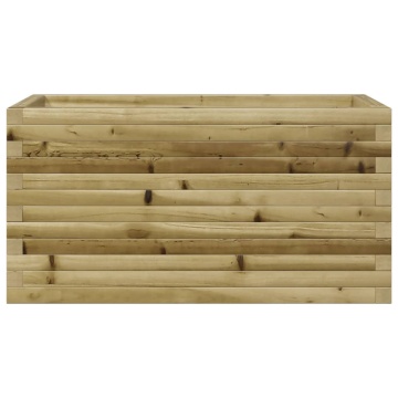 Jardinieră de grădină, 90x40x45,5 cm, lemn de pin impregnat - Img 8