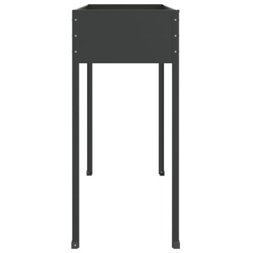 Jardinieră de grădină antracit 100,5x40,5x90 cm oțel galvanizat - Img 6