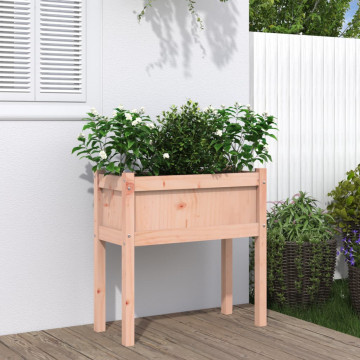 Jardinieră de grădină cu picioare 70x31x70cm lemn masiv Douglas - Img 1