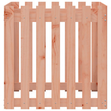 Jardinieră grădină design gard, 70x70x70 cm, lemn masiv douglas - Img 8