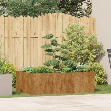 Jardinieră Rusty 120x80x40 cm Oțel pentru intemperii - Img 3