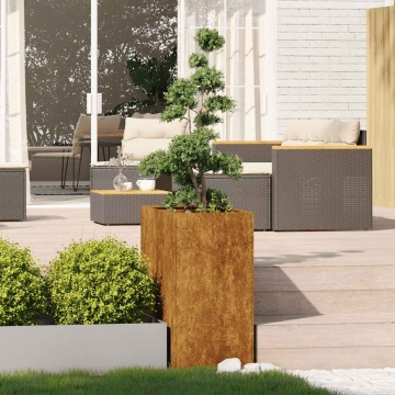 Jardinieră Rusty 40x80x80 cm Oțel pentru intemperii - Img 3