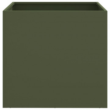 Jardinieră, verde măsliniu, 42x40x39 cm, oțel laminat la rece - Img 4