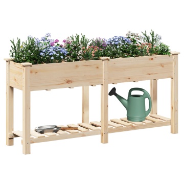 Jardiniere cu Grile 161x43x76 cm Lemn masiv de pin - Img 3