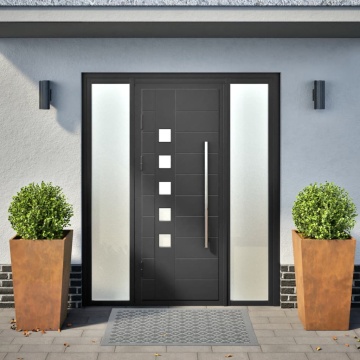 Jardiniere de grădină 2 buc 45x45x75 cm Oțel pentru intemperii - Img 3