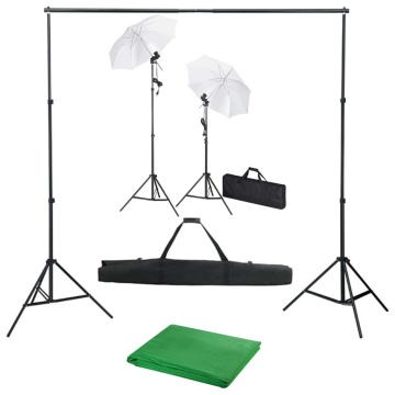 Kit studio foto cu fundal, lămpi și umbrele - Img 1