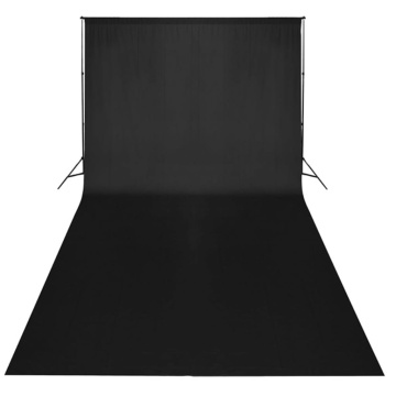 Kit studio foto, fundal negru, 600 x 300 & lumini - Img 2