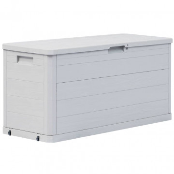 Ladă de depozitare pentru grădină, 280 L, gri deschis - Img 1