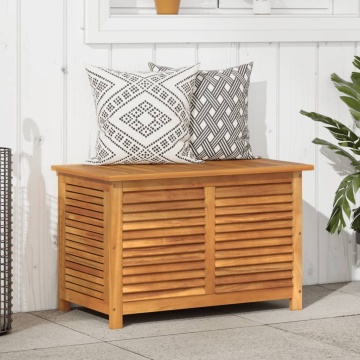 Ladă depozitare grădină cu grilaj 90x50x56 cm lemn masiv acacia - Img 1