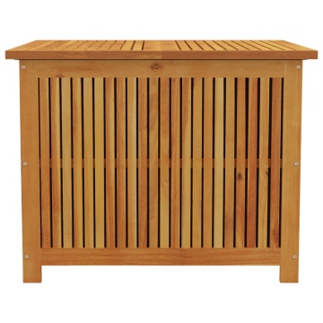 Ladă depozitare pentru grădină 75x75x58 cm lemn masiv acacia - Img 4