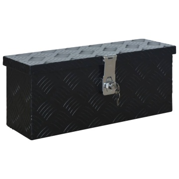 Ladă din aluminiu, negru, 485 x 140 x 200 mm - Img 2