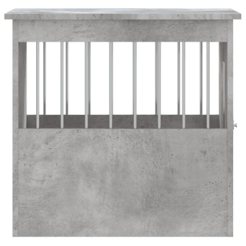 Ladă pentru câini, gri beton, 45x62x59 cm, lemn prelucrat - Img 7