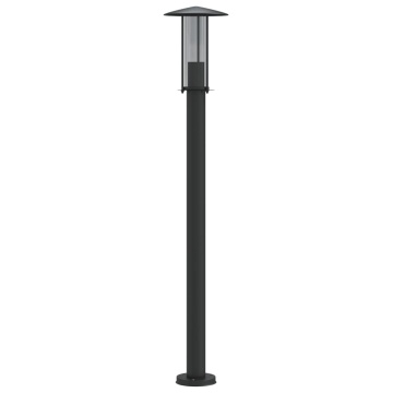 Lampă exterioară de podea, negru, 100 cm, oțel inoxidabil - Img 4