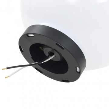 Lămpi bol cu LED 2 buc, sferice, 20 cm, PMMA - Img 5