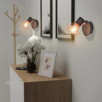 Lămpi de perete, 2 buc, cu 2 becuri LED cu filament 8 W - Img 3