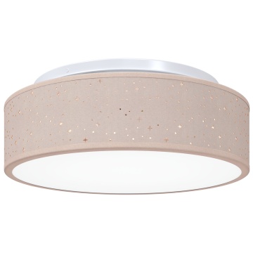 Lămpi de tavan cu abajur stelar Taupe Ø 38 cm Fabric E27 - Img 2