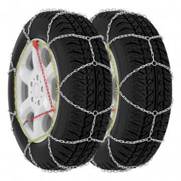 Lanțuri antiderapante zăpadă auto, 2 buc., SUV 4x4, 16 mm, 400 - Img 1