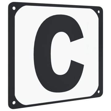 Litere de dresaj pentru arenă, 12 buc., oțel - Img 6