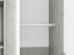 Lumens 01 Dulap Beton/White High Gloss - Img 4