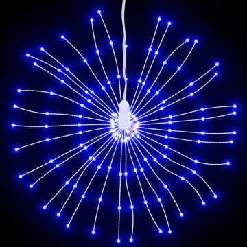 Lumină stelară de Crăciun 140 LED-uri, 4 buc., albastru, 17 cm - Img 4
