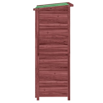 Magazie de unelte de grădină cafeniu 83x57x140cm lemn masiv pin - Img 5