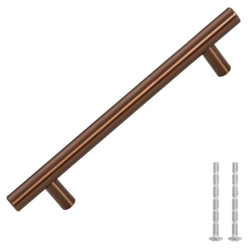 Mânere de dulap, 10 buc., bronz, 128 mm, oțel inoxidabil - Img 3