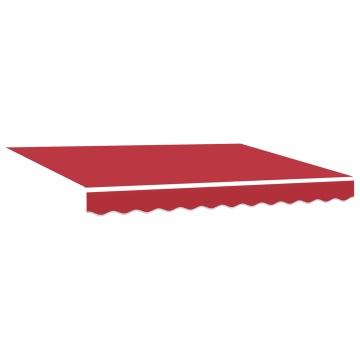 Marcheza retractabilă automată roșie 300x250 cm, Țesătură de înlocuire pentru marcheza cu cadru de 3x2,5 m roșie - Img 2