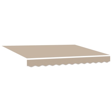 Marchiză Retractabilă Automată Bej 300x250 cm, Țesătură de înlocuire pentru marchiză pentru cadru de 3x2.5 m Bej - Img 2
