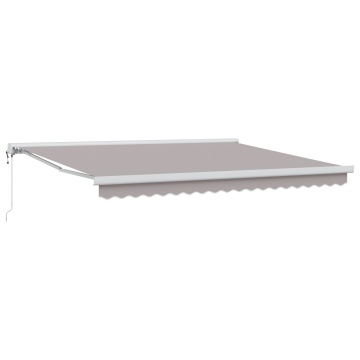 Marchiză retractabilă automată gri deschis 400x300 cm, Material de înlocuire pentru marcheta de 4x3m gri deschis - Img 2