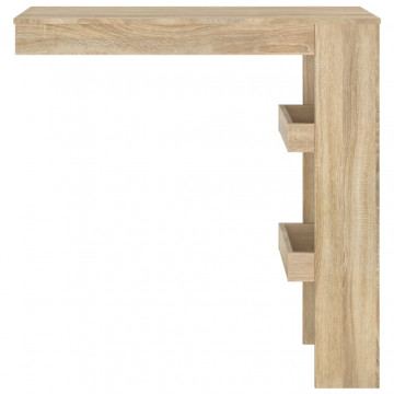 Masă bar de perete stejar sonoma 102x45x103,5 cm lemn compozit - Img 3