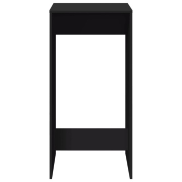 Masă bar, negru, 51x50x103,5 cm, lemn prelucrat - Img 4