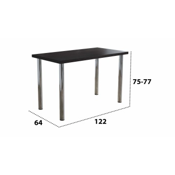 Masa bucatarie elite, wenge, 122x64x75 cm, pal - Img 2