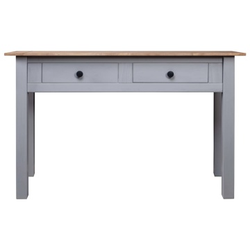 Masă consolă, gri, 110x40x72 cm, lemn masiv de pin, gama Panama - Img 2