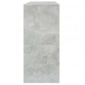 Masă consolă, gri beton, 100x35x76,5 cm, PAL - Img 6