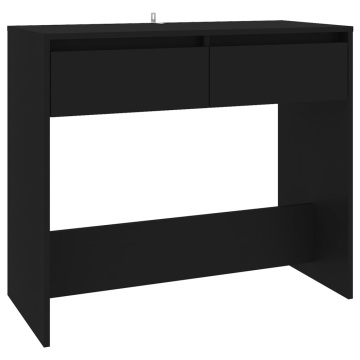 Masă consolă, negru, 89x41x76,5 cm, oțel - Img 2