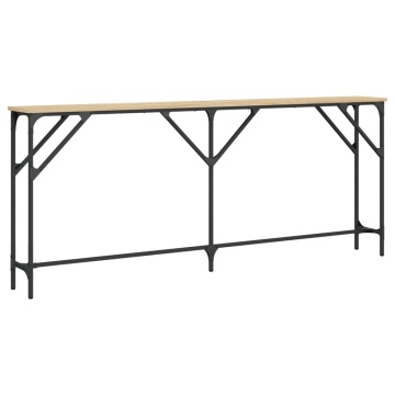 Masă consolă, stejar sonoma, 180x23x75 cm, lemn prelucrat - Img 5