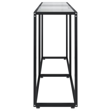Masă consolă, transparent, 160x35x75,5 cm, sticlă securizată - Img 4