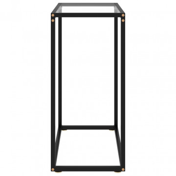 Masă consolă, transparent, 60x35x75 cm, sticlă securizată - Img 2